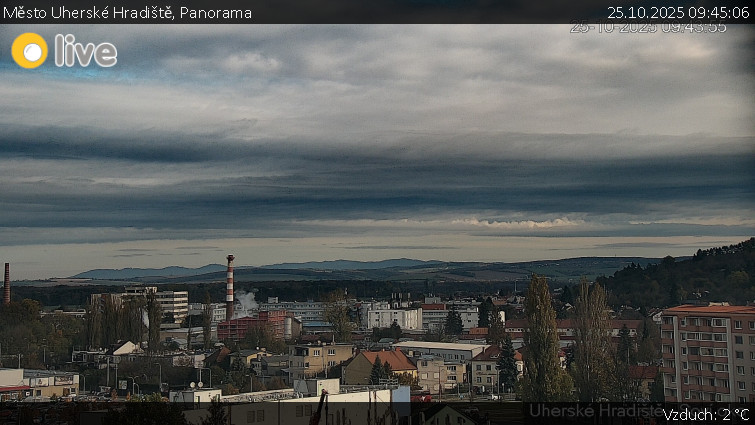 Město Uherské Hradiště - Panorama - 25.10.2025 v 09:45 Město Uherské Hradiště - Panorama - 25.10.2025 v 09:45
