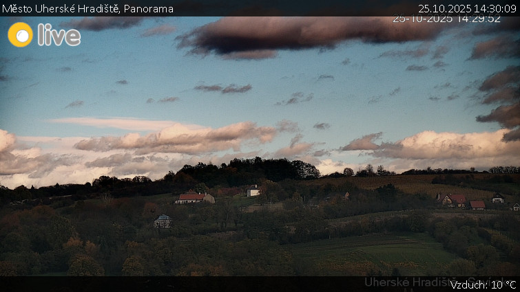 Město Uherské Hradiště - Panorama - 25.10.2025 v 14:30 Město Uherské Hradiště - Panorama - 25.10.2025 v 14:30