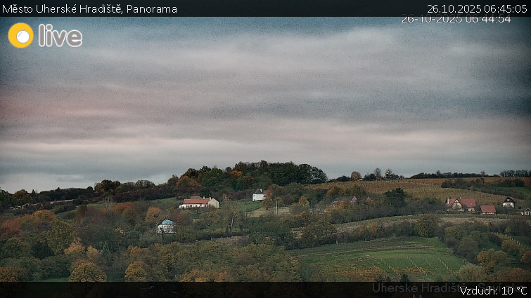 Město Uherské Hradiště - Panorama - 26.10.2025 v 06:45 Město Uherské Hradiště - Panorama - 26.10.2025 v 06:45