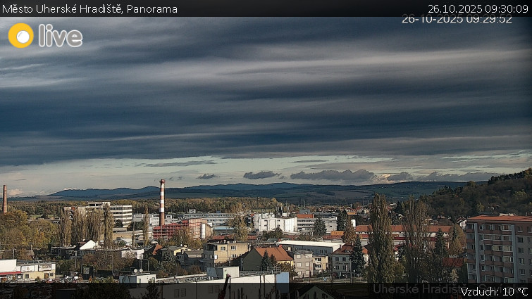 Město Uherské Hradiště - Panorama - 26.10.2025 v 09:30 Město Uherské Hradiště - Panorama - 26.10.2025 v 09:30