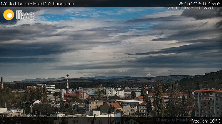Město Uherské Hradiště - Panorama - 26.10.2025 v 10:15 Město Uherské Hradiště - Panorama - 26.10.2025 v 10:15