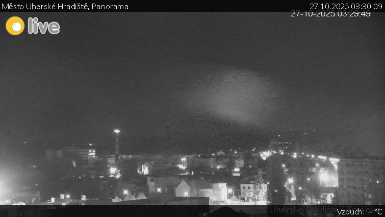 Město Uherské Hradiště - Panorama - 27.10.2025 v 03:30 Město Uherské Hradiště - Panorama - 27.10.2025 v 03:30