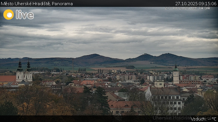 Město Uherské Hradiště - Panorama - 27.10.2025 v 09:15 Město Uherské Hradiště - Panorama - 27.10.2025 v 09:15