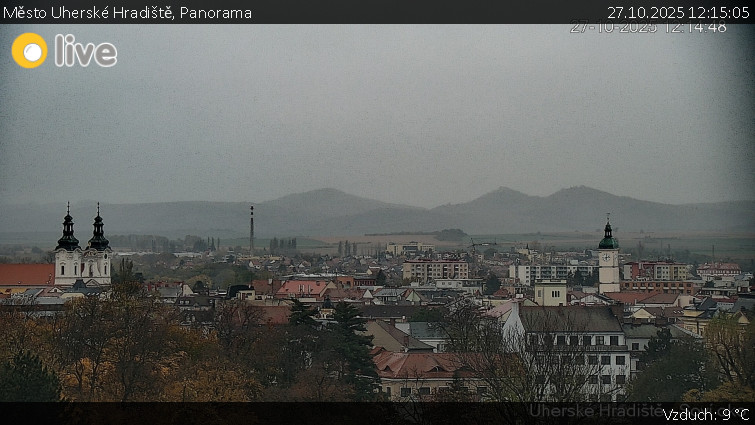 Město Uherské Hradiště - Panorama - 27.10.2025 v 12:15 Město Uherské Hradiště - Panorama - 27.10.2025 v 12:15