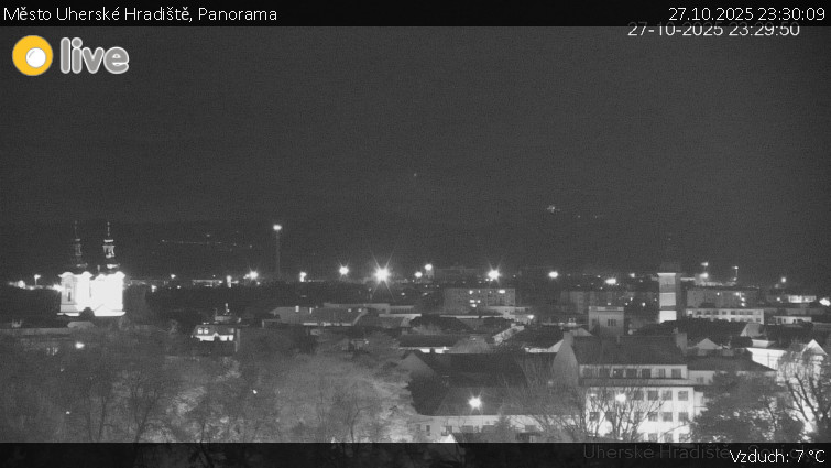 Město Uherské Hradiště - Panorama - 27.10.2025 v 23:30 Město Uherské Hradiště - Panorama - 27.10.2025 v 23:30