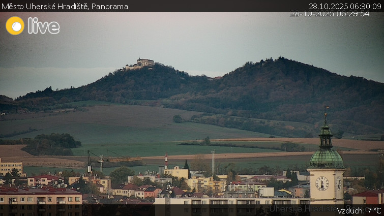 Město Uherské Hradiště - Panorama - 28.10.2025 v 06:30 Město Uherské Hradiště - Panorama - 28.10.2025 v 06:30