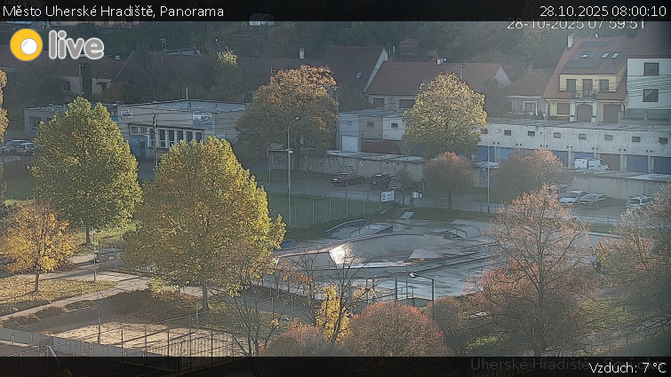 Město Uherské Hradiště - Panorama - 28.10.2025 v 08:00 Město Uherské Hradiště - Panorama - 28.10.2025 v 08:00