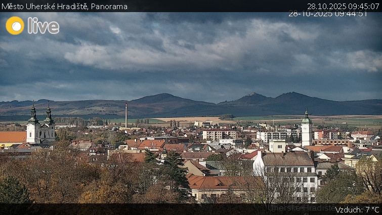 Město Uherské Hradiště - Panorama - 28.10.2025 v 09:45 Město Uherské Hradiště - Panorama - 28.10.2025 v 09:45