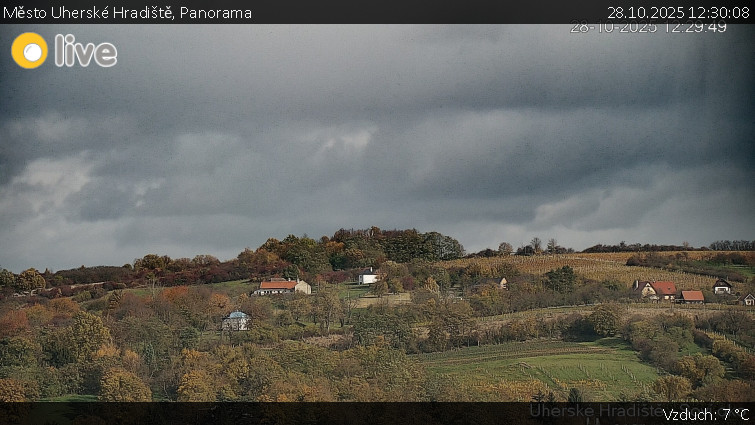 Město Uherské Hradiště - Panorama - 28.10.2025 v 12:30 Město Uherské Hradiště - Panorama - 28.10.2025 v 12:30