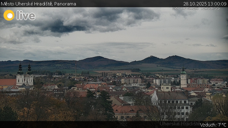Město Uherské Hradiště - Panorama - 28.10.2025 v 13:00 Město Uherské Hradiště - Panorama - 28.10.2025 v 13:00