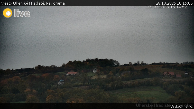 Město Uherské Hradiště - Panorama - 28.10.2025 v 16:15 Město Uherské Hradiště - Panorama - 28.10.2025 v 16:15