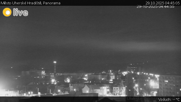 Město Uherské Hradiště - Panorama - 29.10.2025 v 04:45 Město Uherské Hradiště - Panorama - 29.10.2025 v 04:45