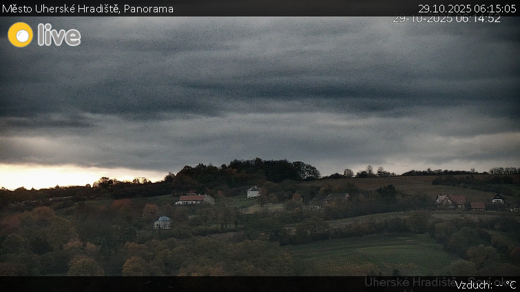 Město Uherské Hradiště - Panorama - 29.10.2025 v 06:15 Město Uherské Hradiště - Panorama - 29.10.2025 v 06:15