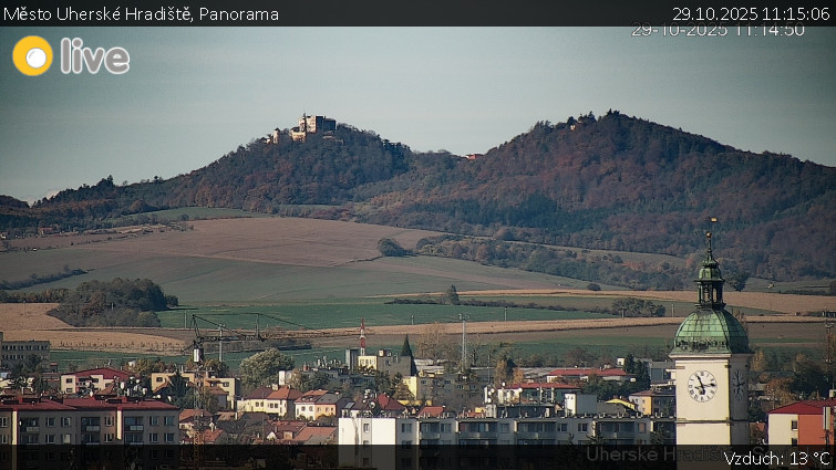 Město Uherské Hradiště - Panorama - 29.10.2025 v 11:15 Město Uherské Hradiště - Panorama - 29.10.2025 v 11:15