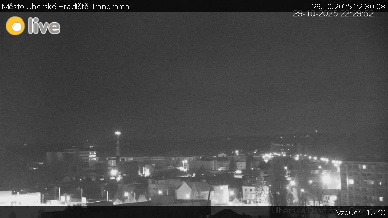Město Uherské Hradiště - Panorama - 29.10.2025 v 22:30 Město Uherské Hradiště - Panorama - 29.10.2025 v 22:30