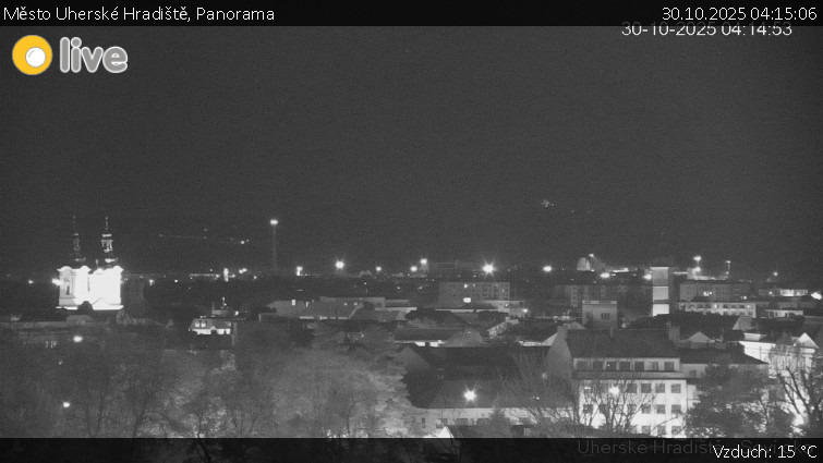 Město Uherské Hradiště - Panorama - 30.10.2025 v 04:15 Město Uherské Hradiště - Panorama - 30.10.2025 v 04:15