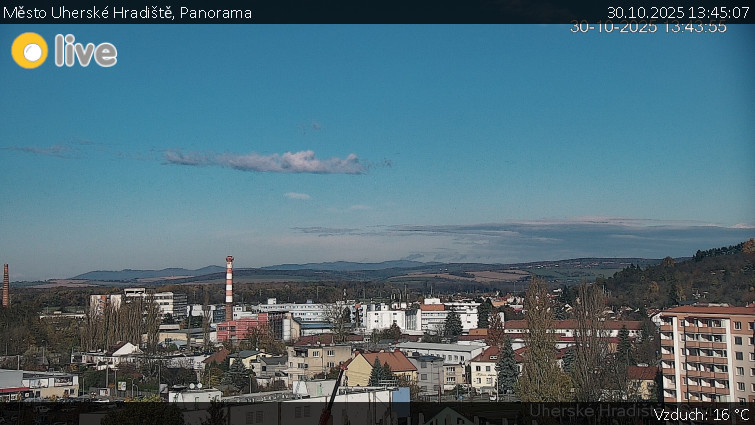 Město Uherské Hradiště - Panorama - 30.10.2025 v 13:45 Město Uherské Hradiště - Panorama - 30.10.2025 v 13:45