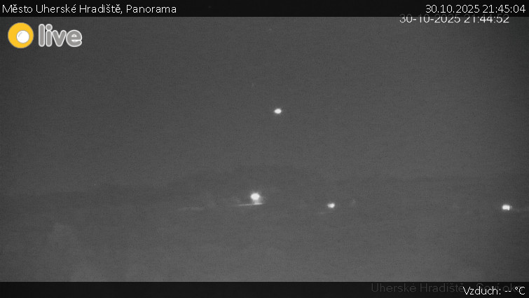 Město Uherské Hradiště - Panorama - 30.10.2025 v 21:45 Město Uherské Hradiště - Panorama - 30.10.2025 v 21:45