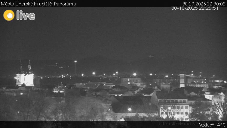 Město Uherské Hradiště - Panorama - 30.10.2025 v 22:30 Město Uherské Hradiště - Panorama - 30.10.2025 v 22:30