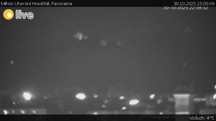 Město Uherské Hradiště - Panorama - 30.10.2025 v 23:00 Město Uherské Hradiště - Panorama - 30.10.2025 v 23:00