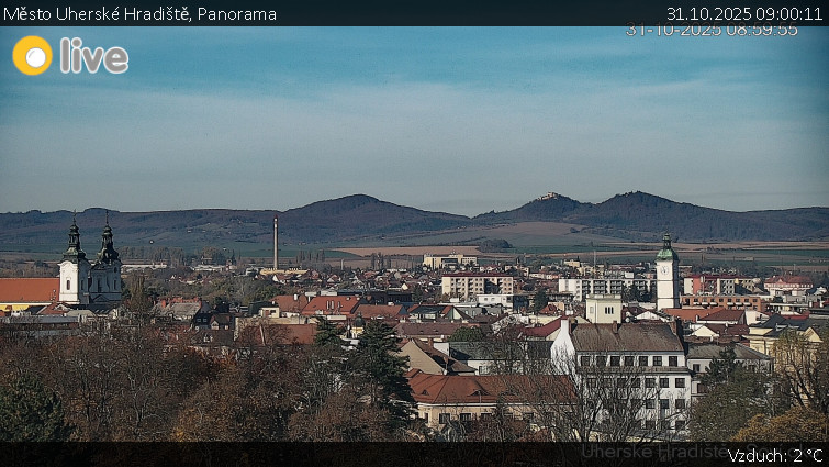 Město Uherské Hradiště - Panorama - 31.10.2025 v 09:00 Město Uherské Hradiště - Panorama - 31.10.2025 v 09:00