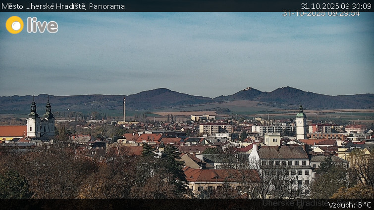 Město Uherské Hradiště - Panorama - 31.10.2025 v 09:30 Město Uherské Hradiště - Panorama - 31.10.2025 v 09:30
