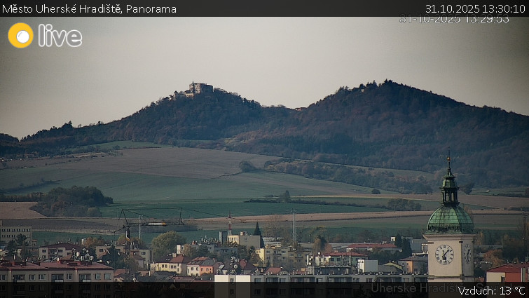 Město Uherské Hradiště - Panorama - 31.10.2025 v 13:30 Město Uherské Hradiště - Panorama - 31.10.2025 v 13:30