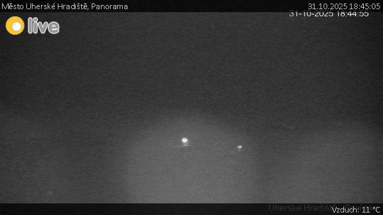 Město Uherské Hradiště - Panorama - 31.10.2025 v 18:45 Město Uherské Hradiště - Panorama - 31.10.2025 v 18:45