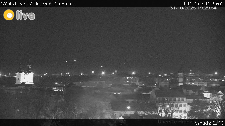 Město Uherské Hradiště - Panorama - 31.10.2025 v 19:30 Město Uherské Hradiště - Panorama - 31.10.2025 v 19:30