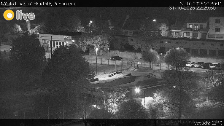Město Uherské Hradiště - Panorama - 31.10.2025 v 22:30 Město Uherské Hradiště - Panorama - 31.10.2025 v 22:30