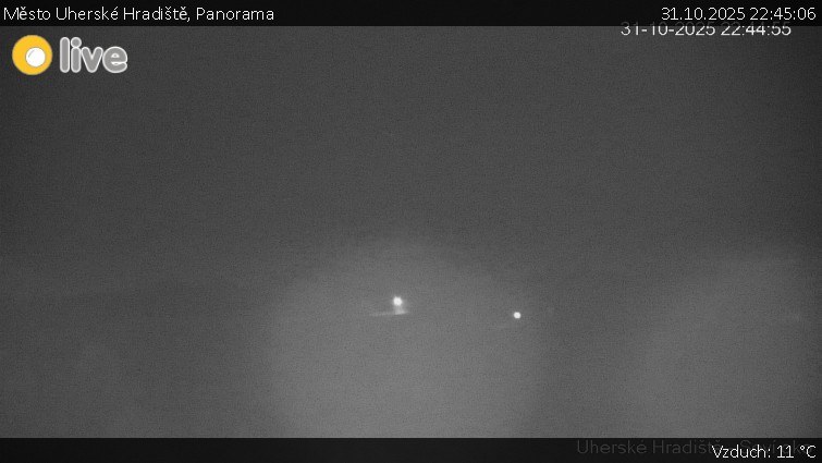 Město Uherské Hradiště - Panorama - 31.10.2025 v 22:45 Město Uherské Hradiště - Panorama - 31.10.2025 v 22:45