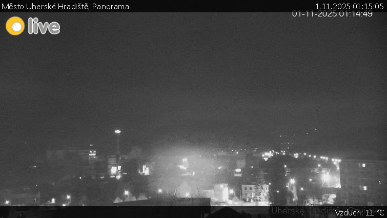 Město Uherské Hradiště - Panorama - 1.11.2025 v 01:15 Město Uherské Hradiště - Panorama - 1.11.2025 v 01:15