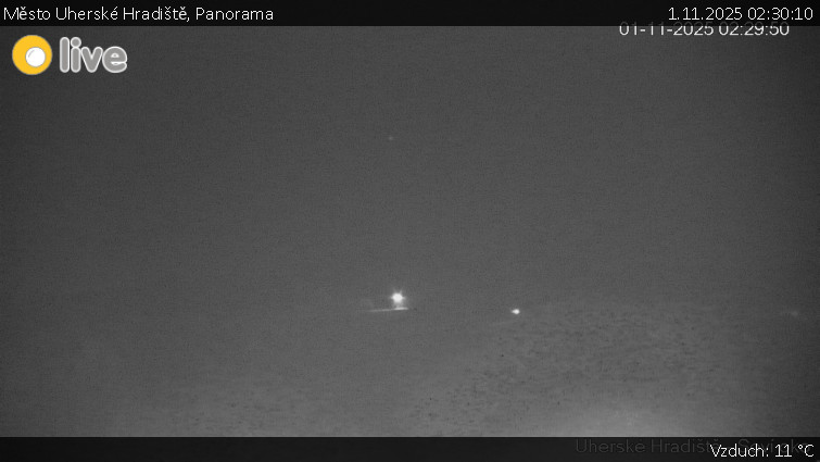 Město Uherské Hradiště - Panorama - 1.11.2025 v 02:30 Město Uherské Hradiště - Panorama - 1.11.2025 v 02:30