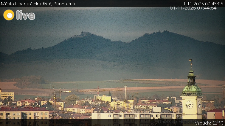 Město Uherské Hradiště - Panorama - 1.11.2025 v 07:45 Město Uherské Hradiště - Panorama - 1.11.2025 v 07:45