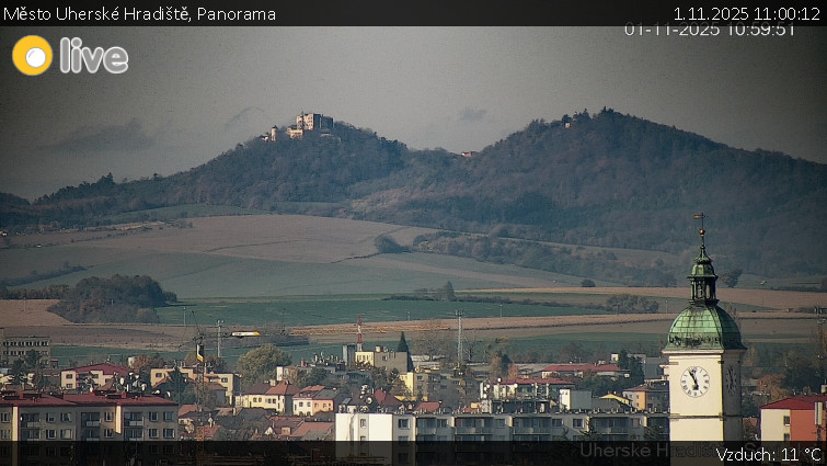 Město Uherské Hradiště - Panorama - 1.11.2025 v 11:00 Město Uherské Hradiště - Panorama - 1.11.2025 v 11:00