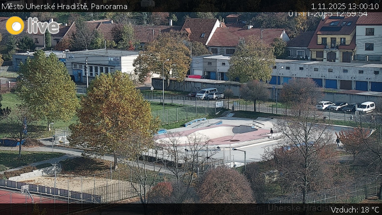 Město Uherské Hradiště - Panorama - 1.11.2025 v 13:00 Město Uherské Hradiště - Panorama - 1.11.2025 v 13:00