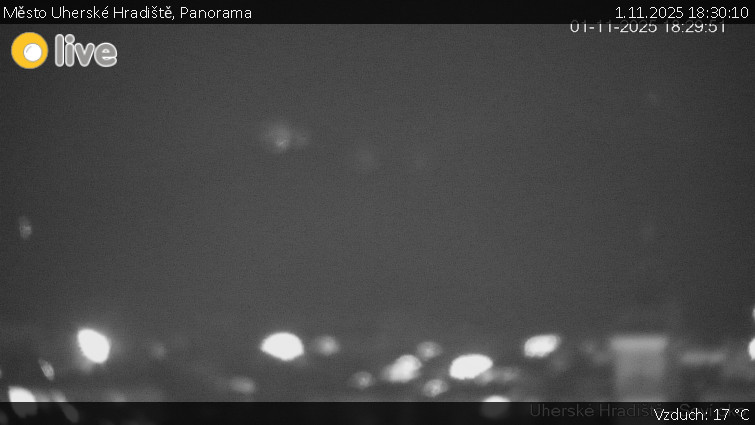 Město Uherské Hradiště - Panorama - 1.11.2025 v 18:30 Město Uherské Hradiště - Panorama - 1.11.2025 v 18:30