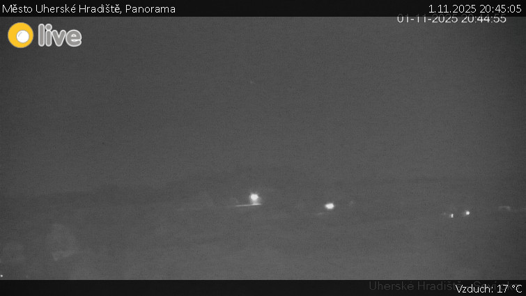 Město Uherské Hradiště - Panorama - 1.11.2025 v 20:45 Město Uherské Hradiště - Panorama - 1.11.2025 v 20:45
