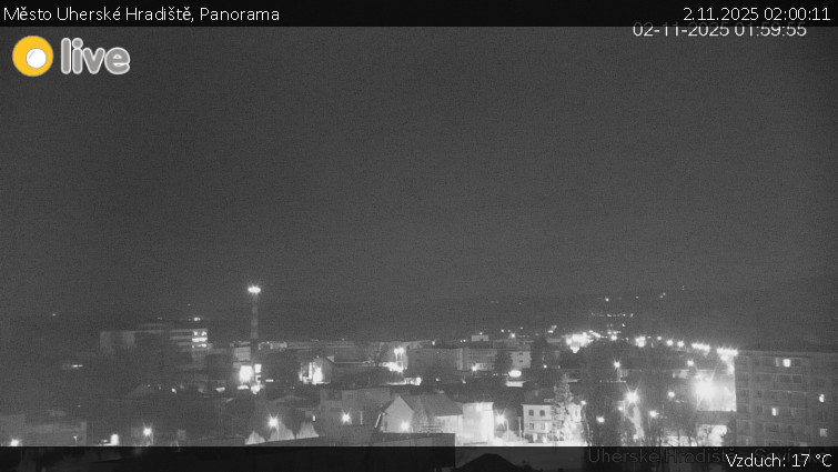 Město Uherské Hradiště - Panorama - 2.11.2025 v 02:00 Město Uherské Hradiště - Panorama - 2.11.2025 v 02:00