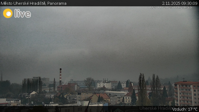 Město Uherské Hradiště - Panorama - 2.11.2025 v 09:30 Město Uherské Hradiště - Panorama - 2.11.2025 v 09:30