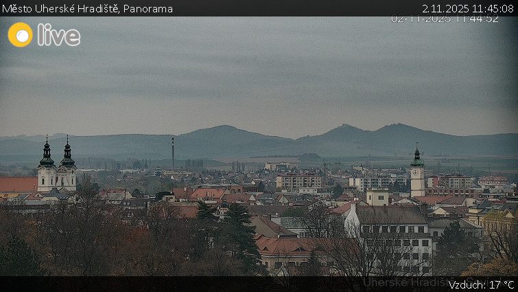 Město Uherské Hradiště - Panorama - 2.11.2025 v 11:45 Město Uherské Hradiště - Panorama - 2.11.2025 v 11:45
