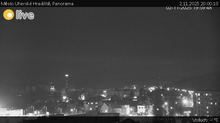 Město Uherské Hradiště - Panorama - 2.11.2025 v 20:00 Město Uherské Hradiště - Panorama - 2.11.2025 v 20:00