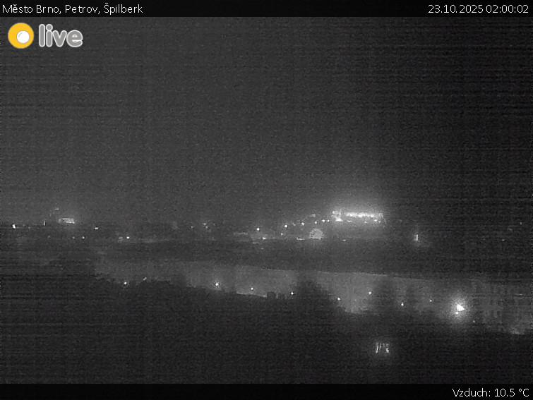 Město Brno - Petrov, Špilberk - 23.10.2025 v 02:00 Město Brno - Petrov, Špilberk - 23.10.2025 v 02:00