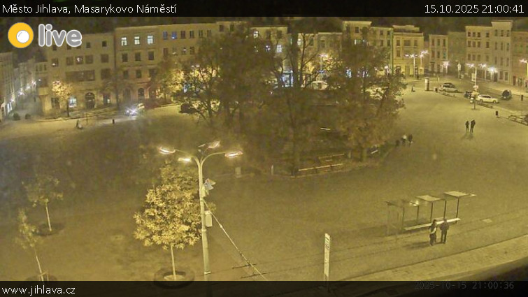Město Jihlava - Masarykovo Náměstí - 15.10.2025 v 21:00 Město Jihlava - Masarykovo Náměstí - 15.10.2025 v 21:00