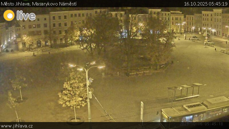 Město Jihlava - Masarykovo Náměstí - 16.10.2025 v 05:45 Město Jihlava - Masarykovo Náměstí - 16.10.2025 v 05:45