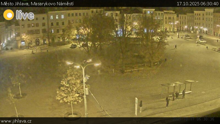 Město Jihlava - Masarykovo Náměstí - 17.10.2025 v 06:30 Město Jihlava - Masarykovo Náměstí - 17.10.2025 v 06:30