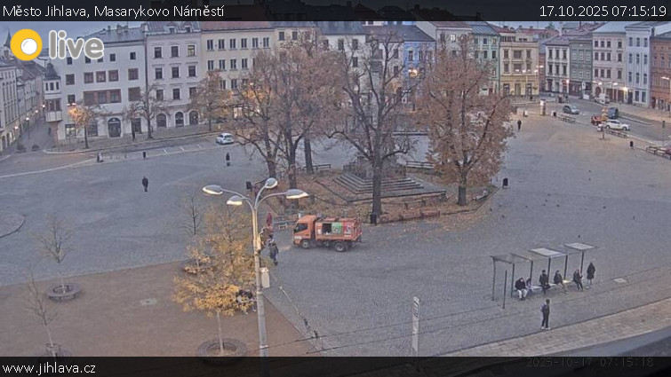 Město Jihlava - Masarykovo Náměstí - 17.10.2025 v 07:15 Město Jihlava - Masarykovo Náměstí - 17.10.2025 v 07:15