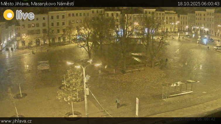 Město Jihlava - Masarykovo Náměstí - 18.10.2025 v 06:00 Město Jihlava - Masarykovo Náměstí - 18.10.2025 v 06:00