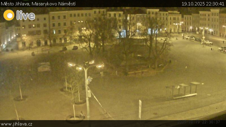 Město Jihlava - Masarykovo Náměstí - 19.10.2025 v 22:30 Město Jihlava - Masarykovo Náměstí - 19.10.2025 v 22:30