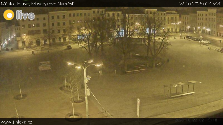 Město Jihlava - Masarykovo Náměstí - 22.10.2025 v 02:15 Město Jihlava - Masarykovo Náměstí - 22.10.2025 v 02:15